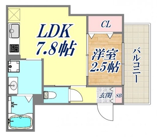 御船D-roomの物件間取画像